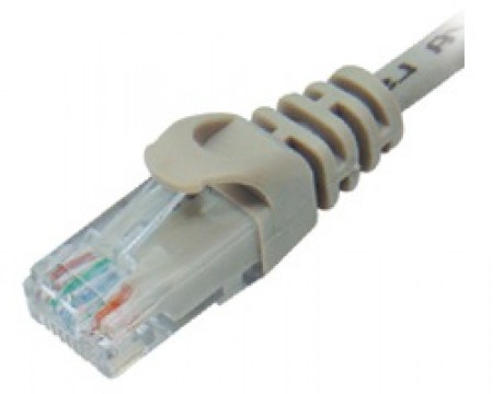 PATCH CORD CAT5e UTP LSZH 1.0m ΓΚΡΙ DATA